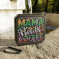 “Mama Needs Coffee” Colorful Leopard Portable Outdoor Speaker