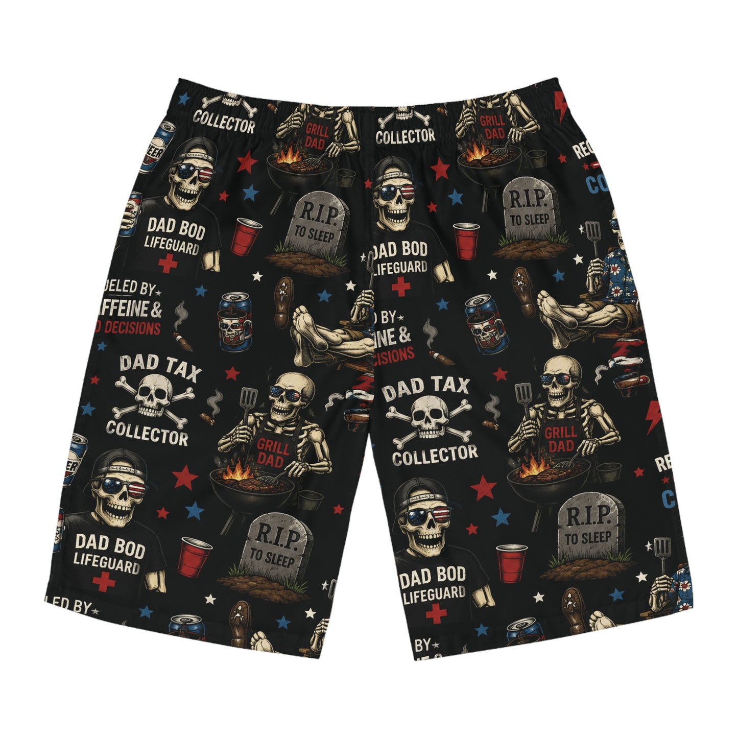 Dad Skull Board Shorts