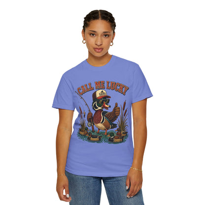 Call Me Lucky Duck Fishing T-Shirt