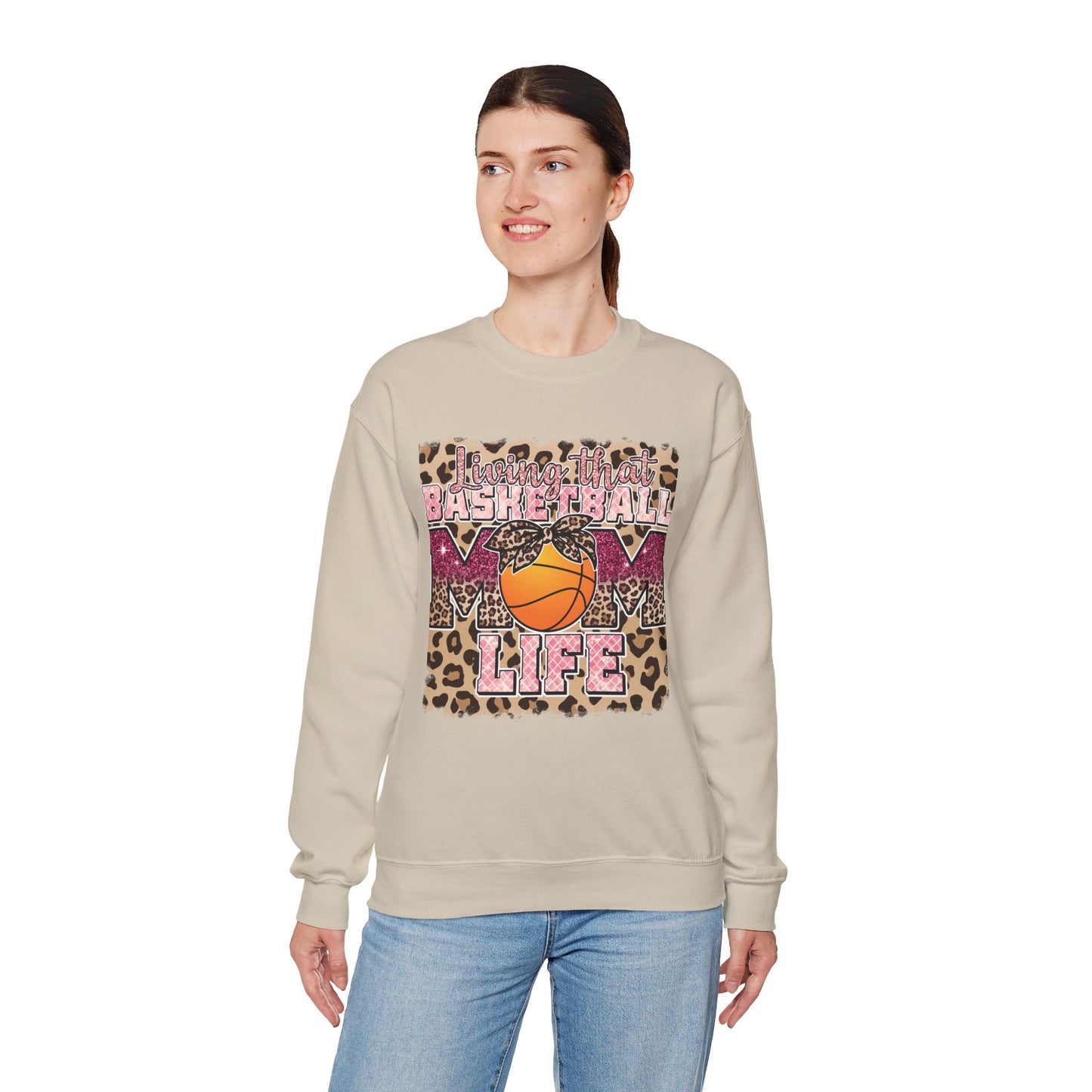 Basketball Mom Life Crewneck