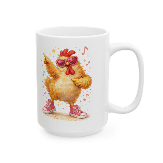 Cute dancin Chicken mug