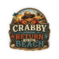 Crabby Please Return to the Beach Sticker