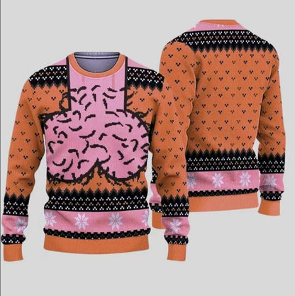 Funny Ugly Christmas Sweater  Festive Holiday Graphic Pullover