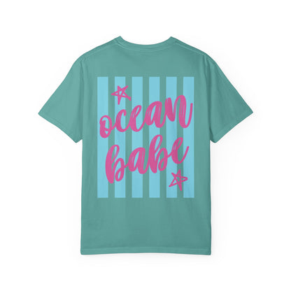 Ocean Babe Striped Beach Tee