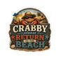 Crabby Please Return to the Beach Sticker