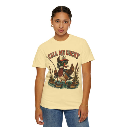 Call Me Lucky Duck Fishing T-Shirt