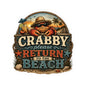 Crabby Please Return to the Beach Sticker
