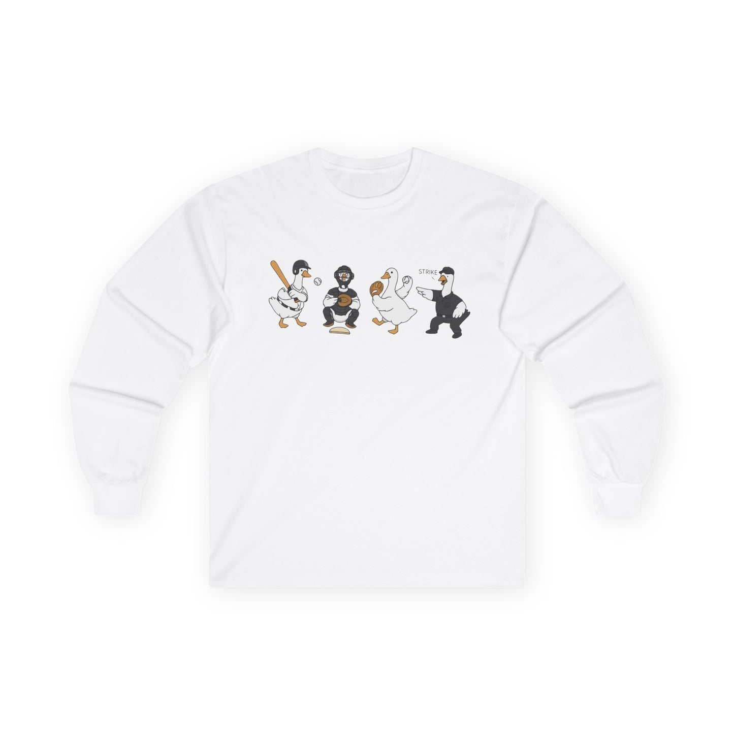 Baseball Players Lineup Long Sleeve Tee