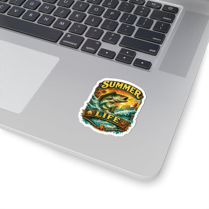 Summer Life Fishing Sticker