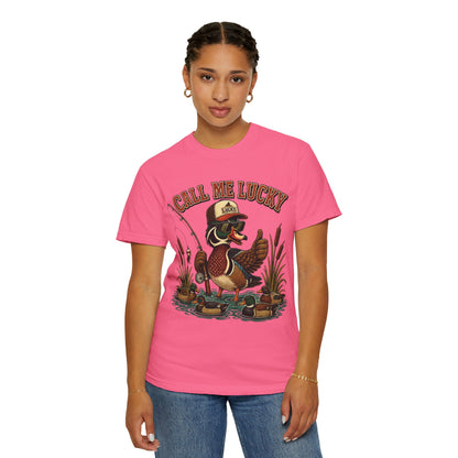 Call Me Lucky Duck Fishing T-Shirt