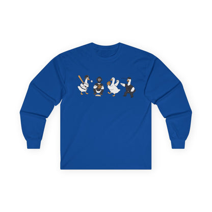 Baseball Players Lineup Long Sleeve Tee