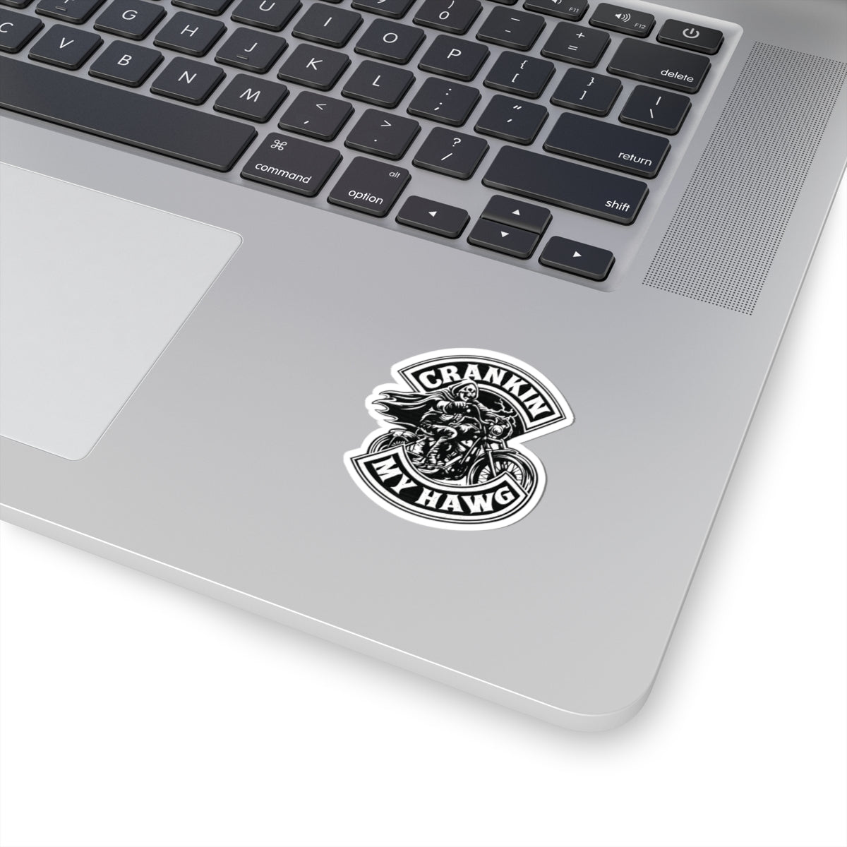 Crankin' My Hawg Motorcycle Sticker
