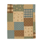 Patchwork Velveteen Plush Blanket