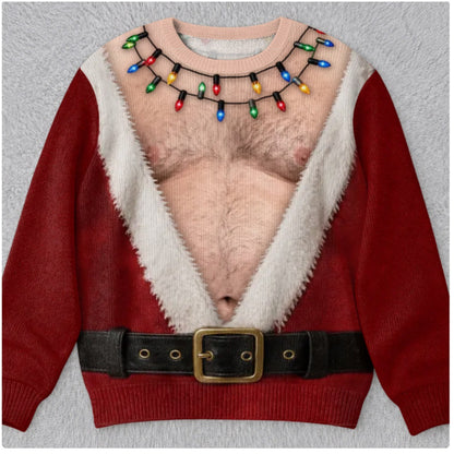 Funny Ugly Christmas Sweater  Festive Holiday Graphic Pullover