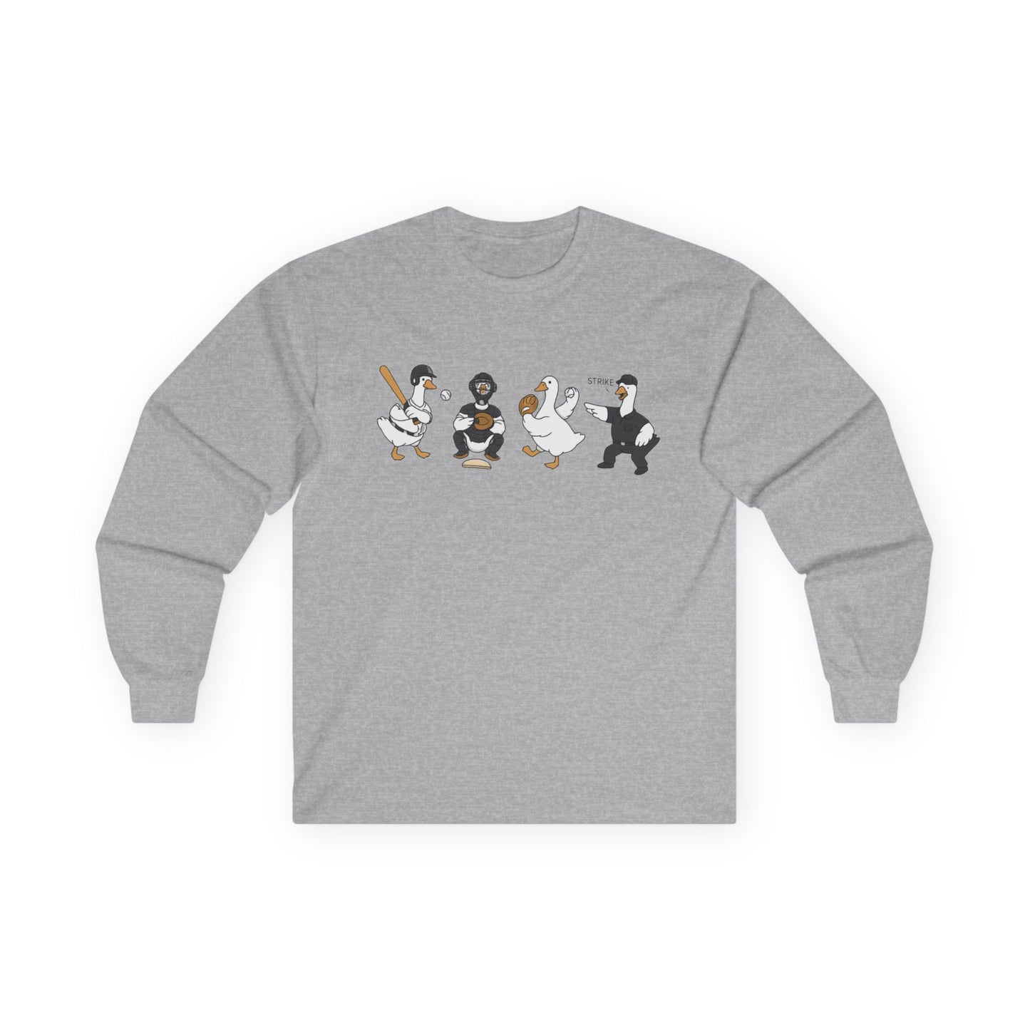 Baseball Players Lineup Long Sleeve Tee