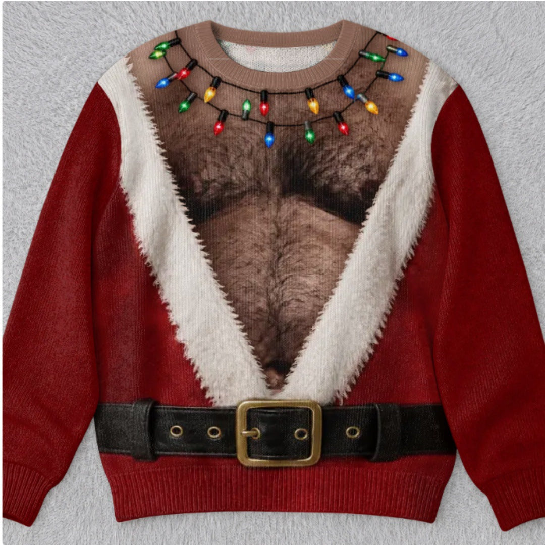 Funny Ugly Christmas Sweater  Festive Holiday Graphic Pullover
