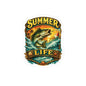 Summer Life Fishing Sticker