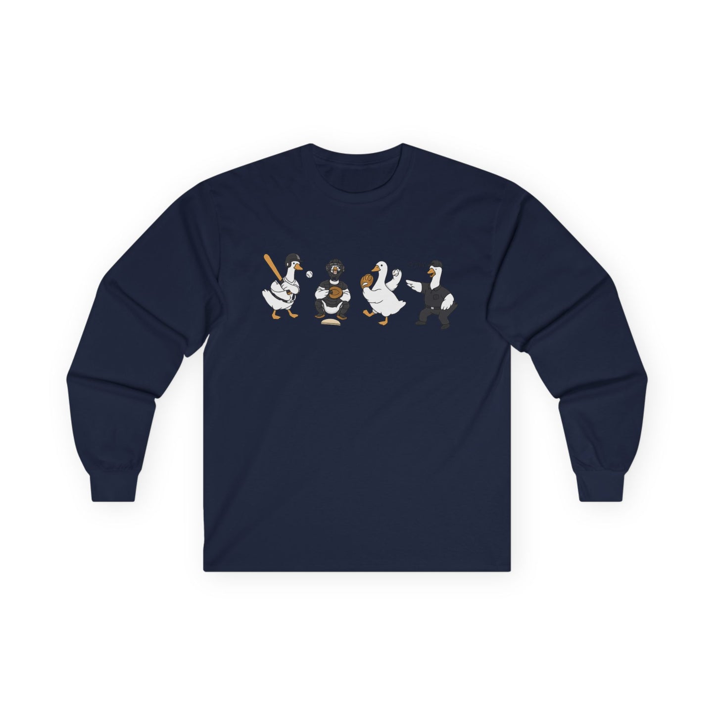 Baseball Players Lineup Long Sleeve Tee