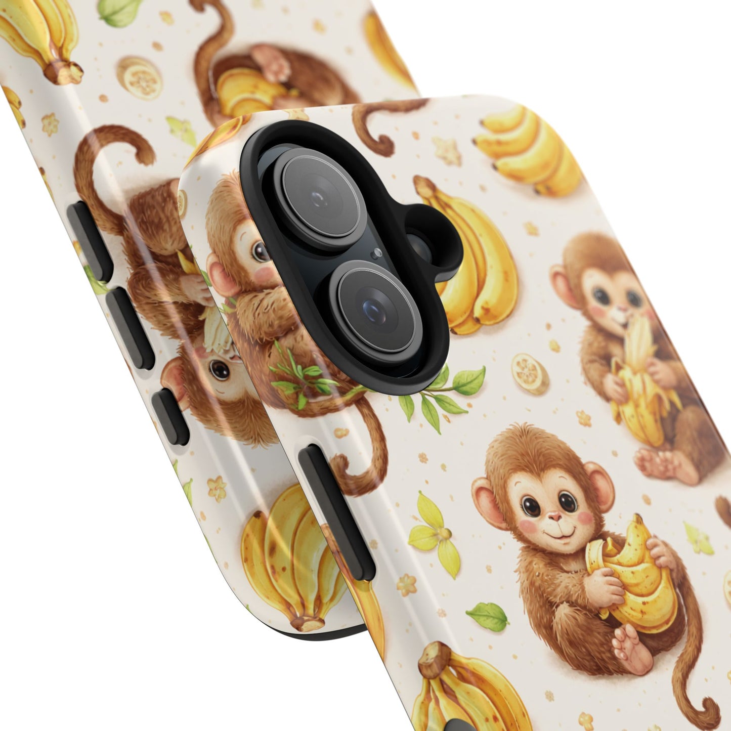 Cute Monkey Banana Tough Phone Case
