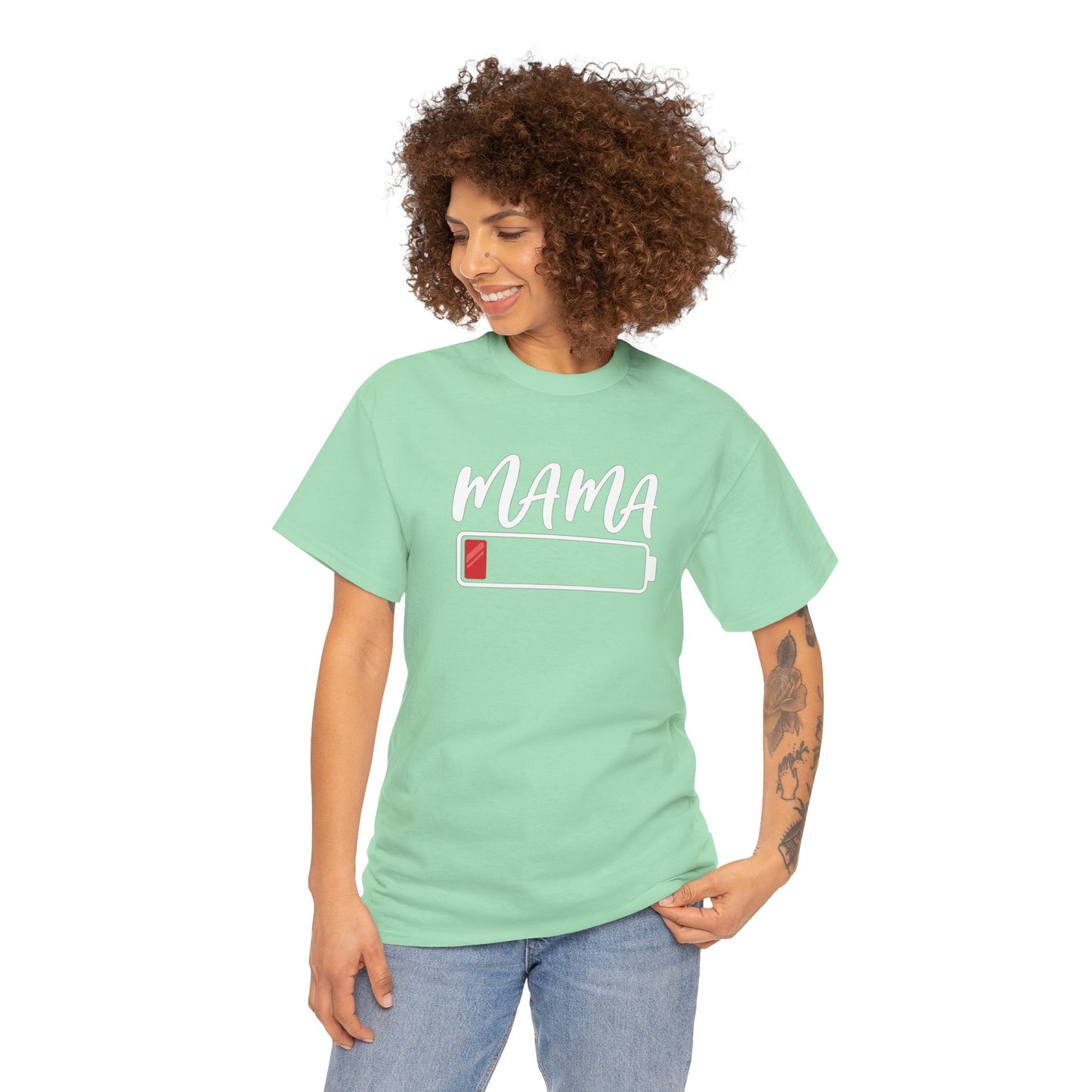 Mama Low Battery T-Shirt