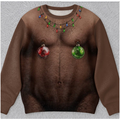 Funny Ugly Christmas Sweater  Festive Holiday Graphic Pullover