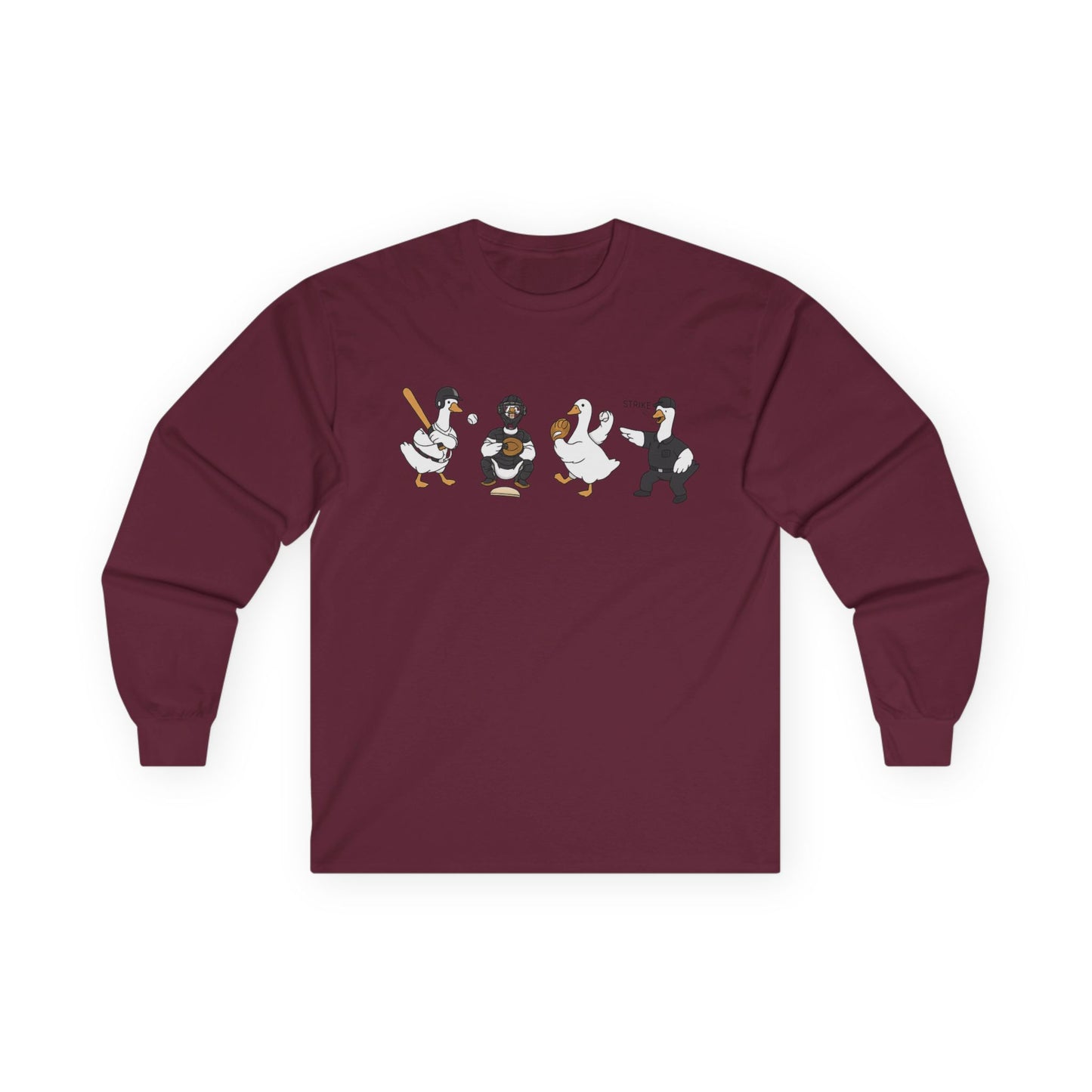 Baseball Players Lineup Long Sleeve Tee