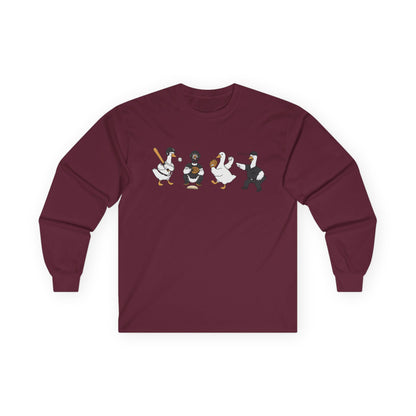 Baseball Players Lineup Long Sleeve Tee