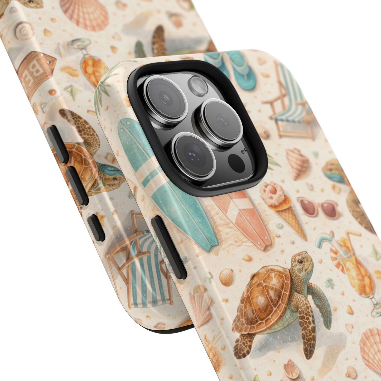 Beach Sea Turtle Tough Phone Case