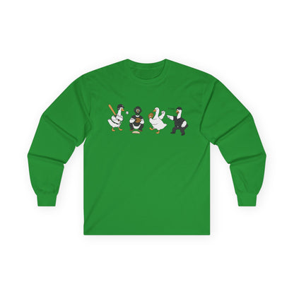 Baseball Players Lineup Long Sleeve Tee
