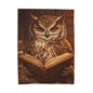 Owl Reading  Plush Blanket