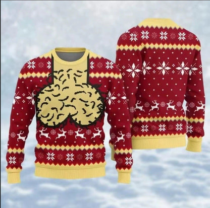 Funny Ugly Christmas Sweater  Festive Holiday Graphic Pullover