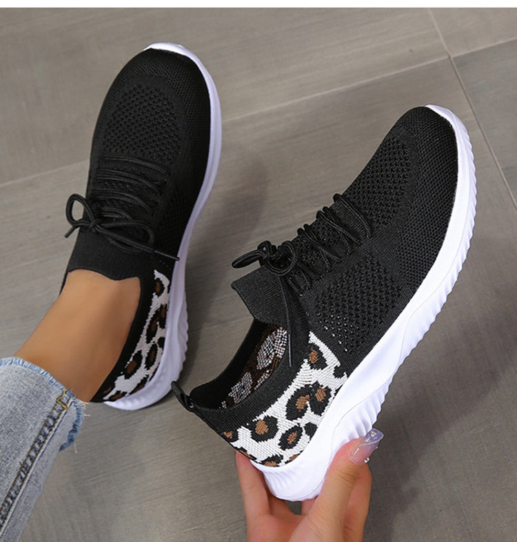 Leopard Print Lace-up