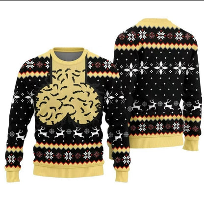 Funny Ugly Christmas Sweater  Festive Holiday Graphic Pullover