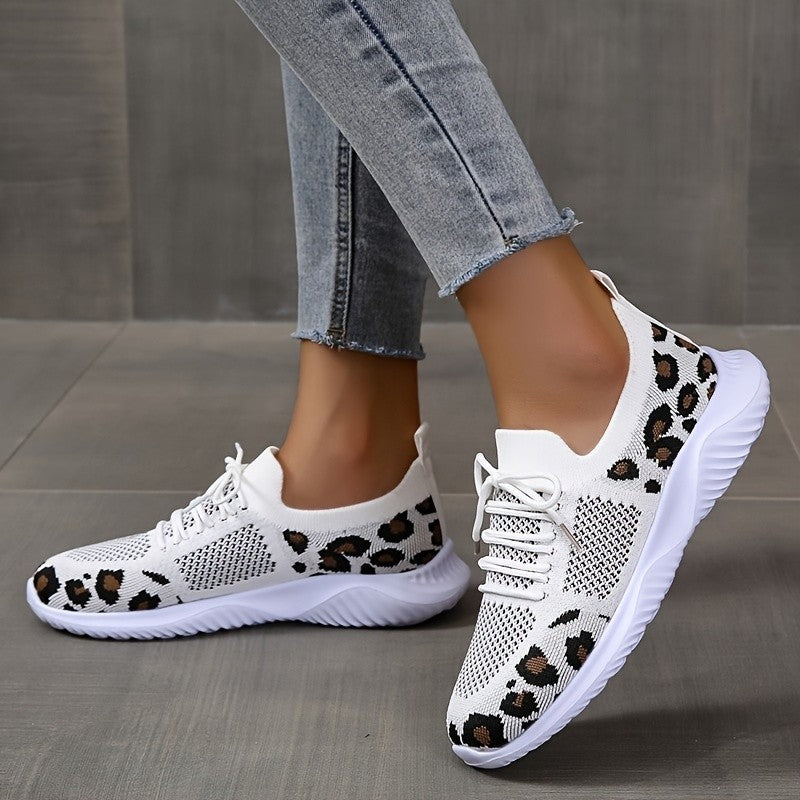 Leopard Print Lace-up