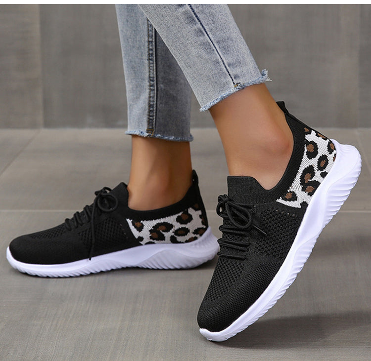 Leopard Print Lace-up