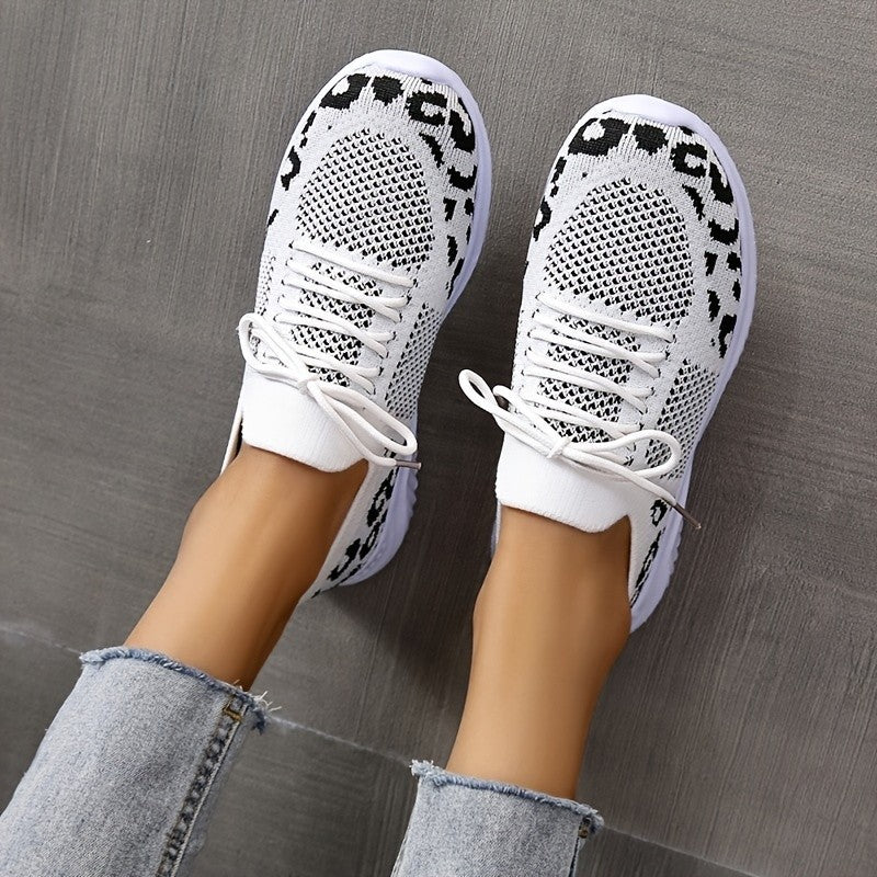 Leopard Print Lace-up
