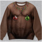 Funny Ugly Christmas Sweater  Festive Holiday Graphic Pullover