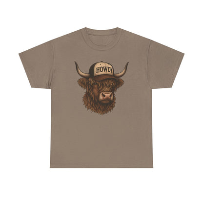 Howdy Highland Cow Tee