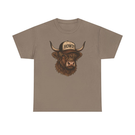 Howdy Highland Cow Tee