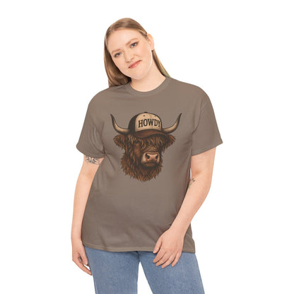 Howdy Highland Cow Tee
